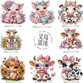 外贸钻石绘画摆件手工DIY亚克力桌面摆件水晶异形钻贴钻艺术装饰