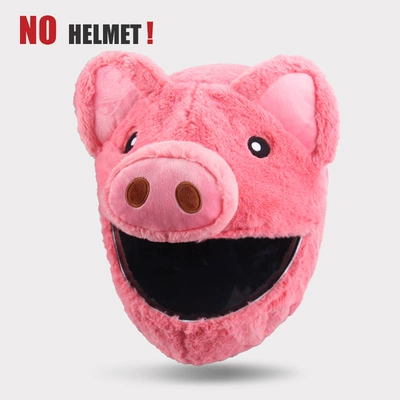 Rabbit Mask Animal, Motosiklet dəbilqələri - pink-pig