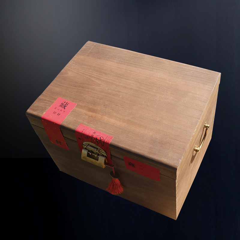 现货茶叶木盒包装空盒榆木茶木质十斤装福鼎白茶包装盒礼盒茶叶罐