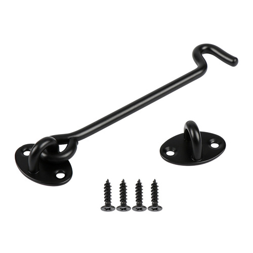 Jinnat stainless steel black wind hook thickened window hook accessories door window hook tie hook hook household hardware