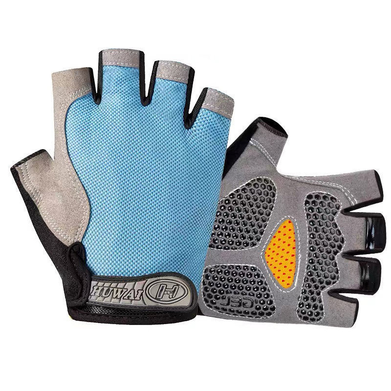 Protección solar medio dedo guantes hielo seda manicura hombres y mujeres delgada primavera y verano transpirable al aire libre equitación guantes de fuga de dedo