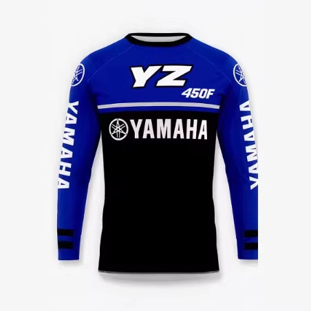 Yamaha's New Mxgp Super Off-Road Racing Suit for Men and Women, Large Size, Breathable, Quick-Drying Motorcycle T-Shirt, Long Sleeves Yamaha's New Mxgp Super Off-Road Racing Suit for Men and Women, Large Size, Breathable, Quick-Drying Motorcycle T-Shirt, Long Sleeves