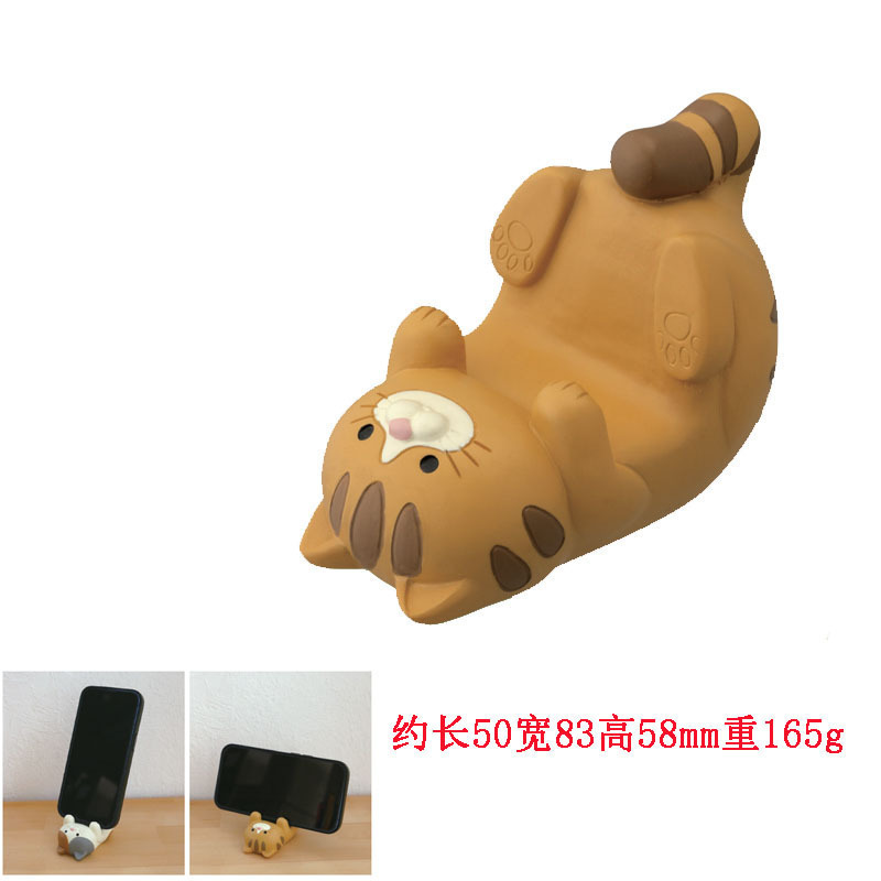 ZAKKA かわいい手作り装飾品 ins 猫メガネフレーム食料品ペンホルダー収納瓶携帯電話ホルダー小さな装飾品|undefined