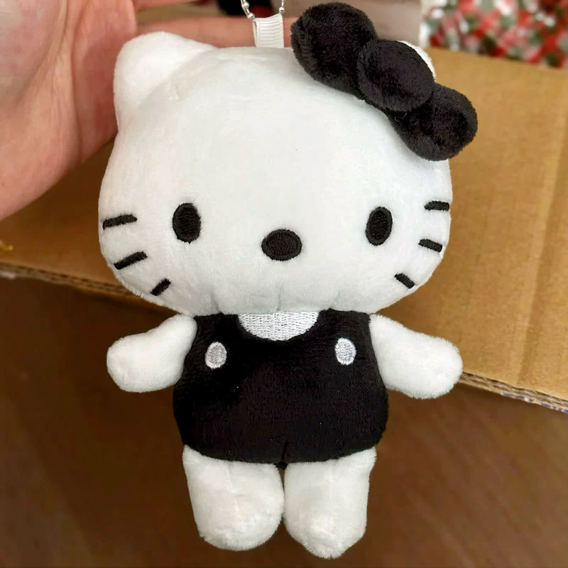 Брелок-подвеска Hello Kitty плюшевый, универсальный, маленький 2,8×2,2 см с металлическим карабином