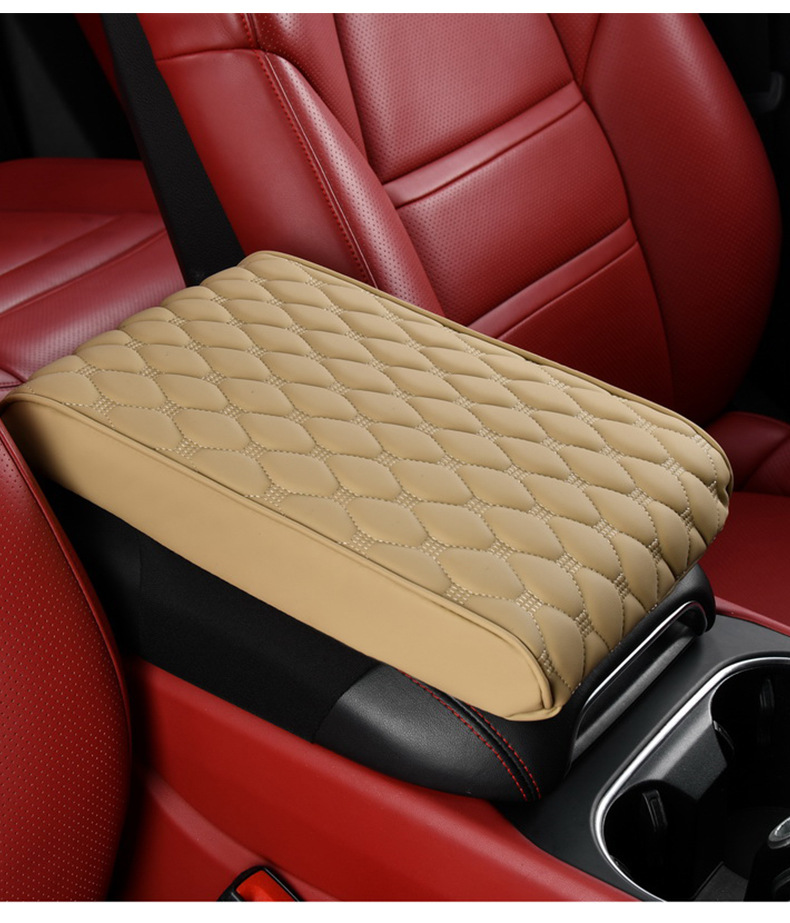 Manufacturers cross-border car armrest box cushion booster cushion leather four seasons universal car protective cover elbow cushion for car