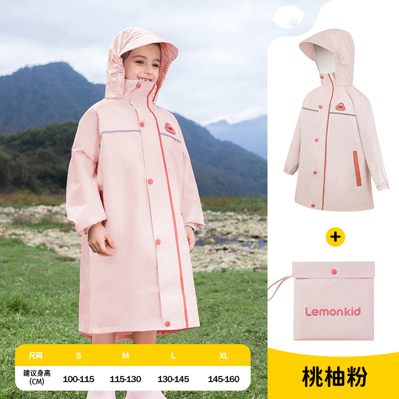 Lemonkid レモンベビー 子供用レインコート 男の子 女の子 ポンチョ 小学生 雨具 幼稚園 防水服|undefined