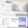 [white] single fitted sheet independent bag