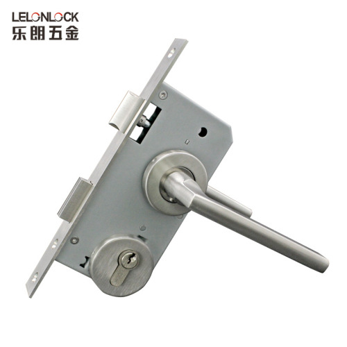 Engineering wholesale European standard stainless steel 304 indoor door lock CE certified split handle lock solid wood door silent door lock