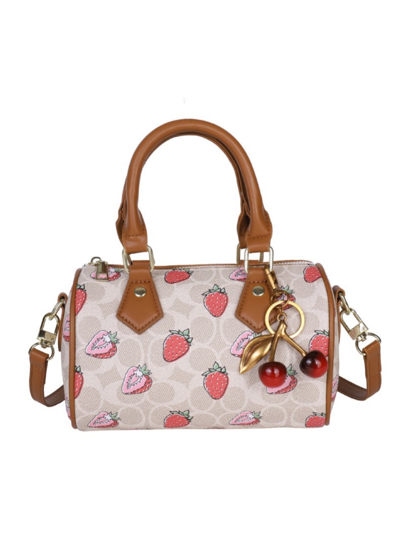 2026 primavera nueva moda impresión mochila retro nicho de diseño portátil bolsas de almohada de Boston mujeres