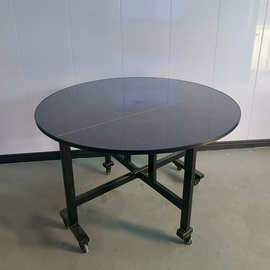 金属制品 铁制折叠圆桌简约折叠户外休闲铁艺咖啡店简易便携