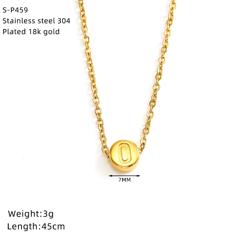 Collar con colgante digital minimalista cadena acero inoxidable_voghion.com