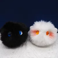Румяна кошачий шар оригинальный дизайн мультфильм ручной работы плюшевый кулон Кот брелок девушка сердце подарок для девочек