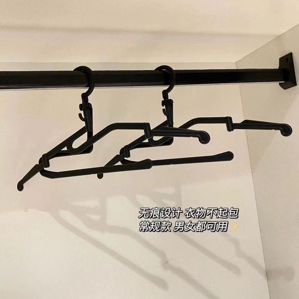 韩式5秒折叠衣架家用省空间无痕轻便衣柜架便捷旅游宿舍晾衣架