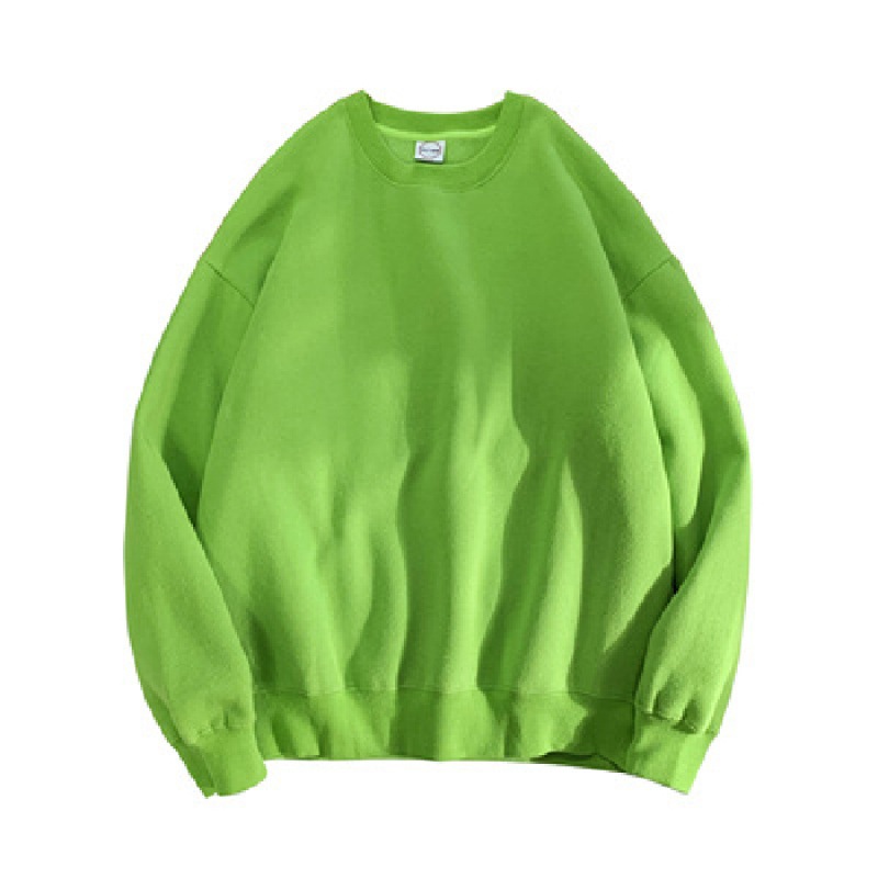 Comercio exterior al por mayor en stock más tamaño 200kg hermana gorda suelta cuello redondo coreano color sólido hombres y mujeres pareja suéter ins moda