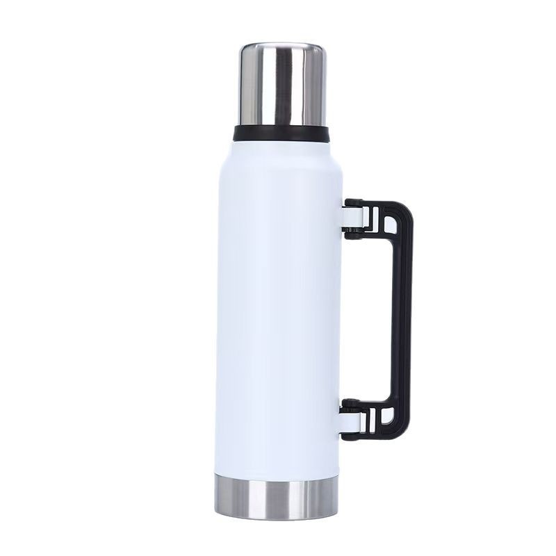 Hervidor de mano de capacidad múltiple 304 acero inoxidable viaje al vacío de alta capacidad al aire libre hervidor de agua deportiva de aislamiento térmico