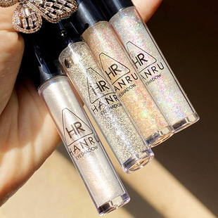 Han Ruxing Diamond Charming Eye Streamer Eyeshadow Liquid Pearlescent Fine Glitter Liquid Eyeshadow Waterproof and Not Easy to Take Off Eye Makeup Brightening