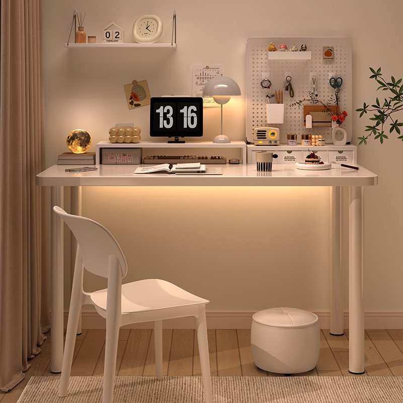 Mesa simple casa de alquiler 2025 nuevo dormitorio moderno escritorio de maquillaje para niñas escritorio de computadora para el hogar escritorio de estudio para estudiantes