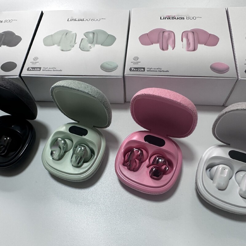 Cross-Border New Model In-Ear Wireless Bluetooth Earphones with Fabric Charging Case Linkbuds 800 Huaqiangbei Earphones Cross-Border New Model In-Ear Wireless Bluetooth Earphones with Fabric Charging Case Linkbuds 800 Huaqiangbei Earphones