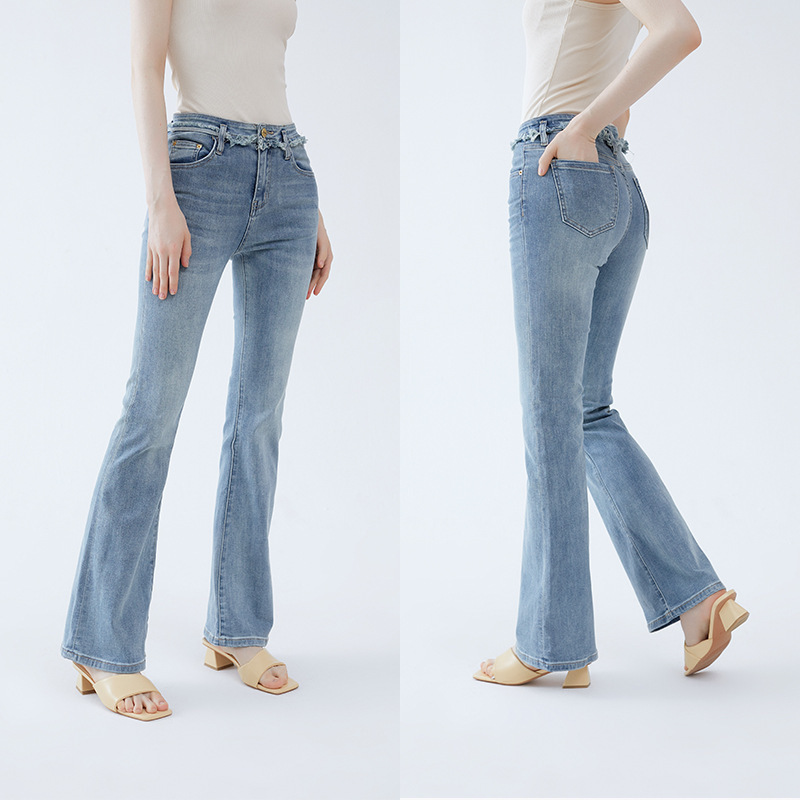 Special Offer: Nofr Skin-Friendly, Comfortable, Leg-Lengthening, High-Waisted Micro-Flared Long Pants, Elegant Light Blue Jeans for Women Special Offer: Nofr Skin-Friendly, Comfortable, Leg-Lengthening, High-Waisted Micro-Flared Long Pants, Elegant Light Blue Jeans for Women
