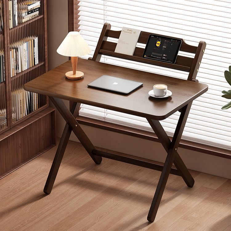 Bamboo Folding Desk for Students, Home Computer Desk, Small Bedroom Desk, Bedside Study Table, Height Adjustable