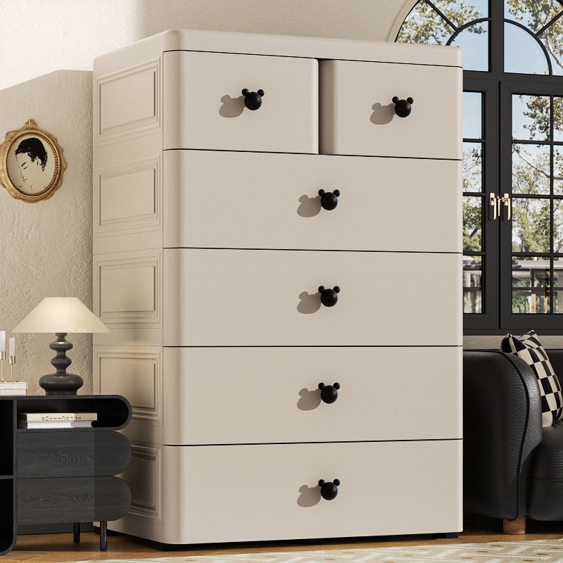 70cm drawer-type multi-layer storage cabinet for living room, children's wardrobe, storage cabinet with five drawers, home baby wardrobe