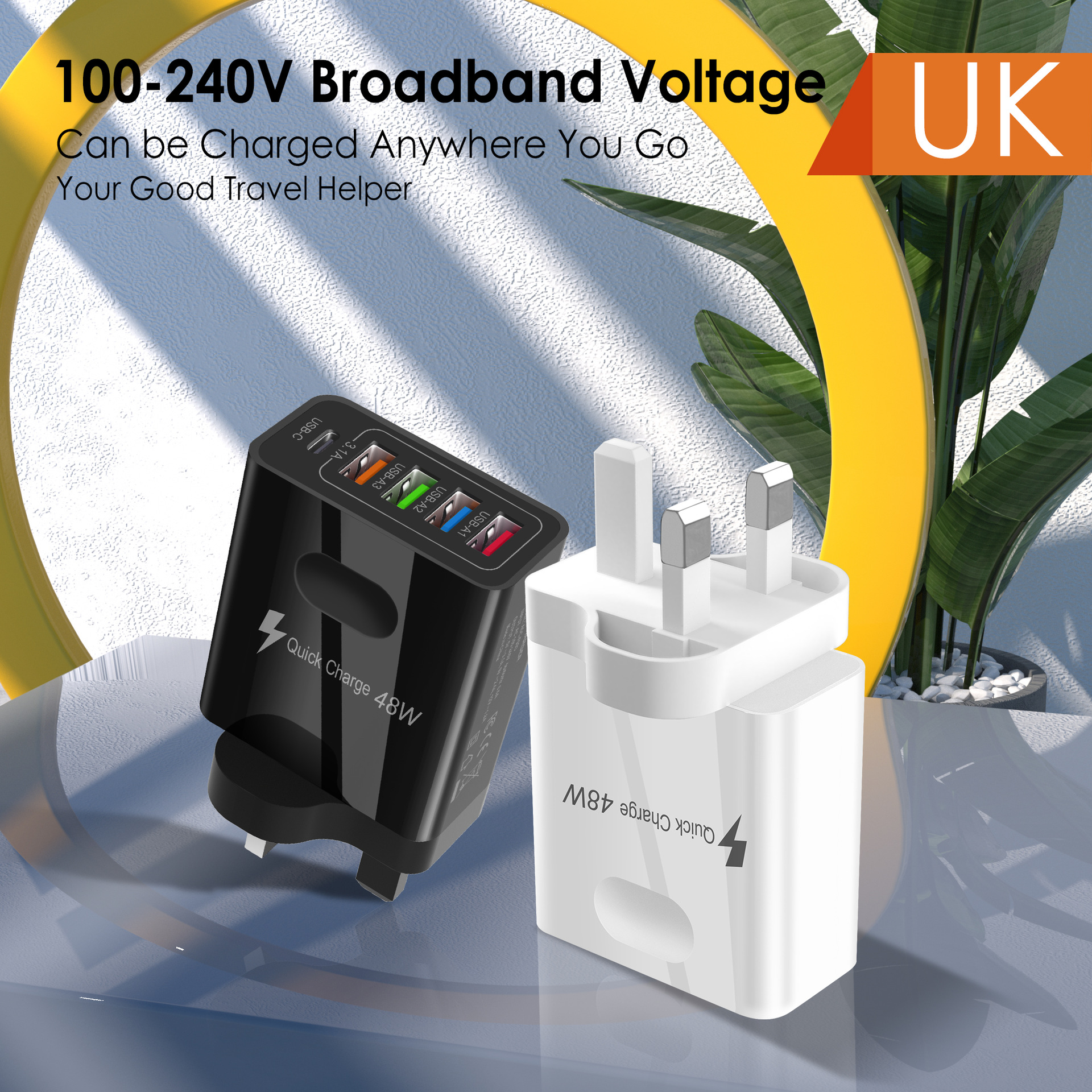 Sınır ötesi yeni ürün çoklu portlu USB şarj cihazı 5V2A Avrupa tipi-C çok fonksiyonlu hızlı şarj cep telefonu PD şarj başlığı
