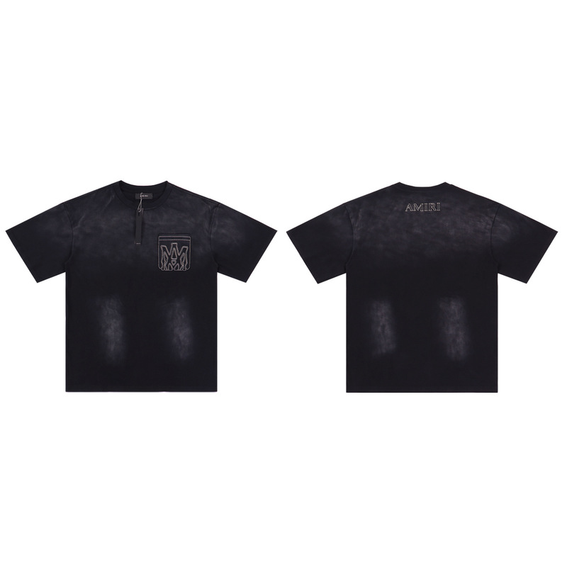 貿易クロスAm新文字クラシックプリント半袖男女同型カップルTシャツiri夏高iri製品タイプ|undefined