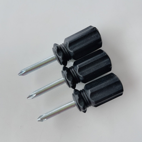 Factory Direct Supply Mini Carrot Head Screwdriver Fixed Hard Short Handle Cross Screwdriver Toy Small Screwdriver