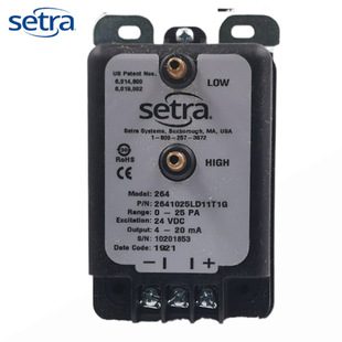 American Setra Sitter 264 series differential pressure sensor for differential pressure gas 264125CLB11T1F transmitter