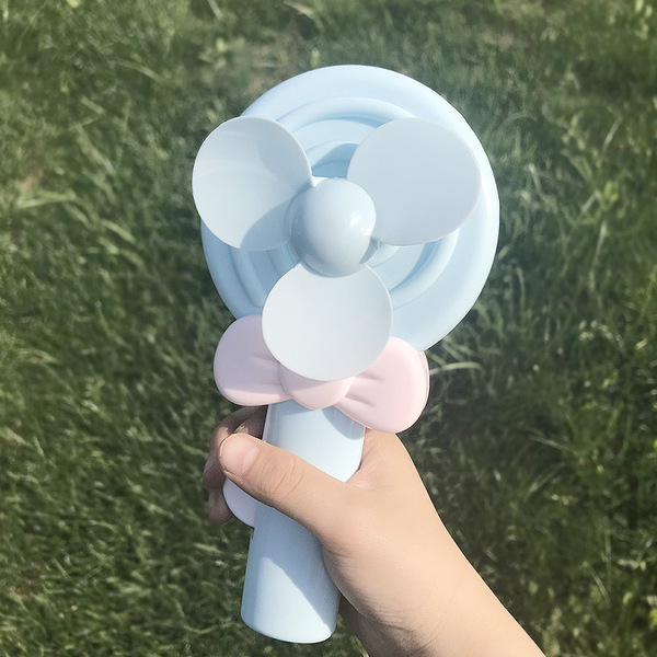 Cartoon handheld small air fan for traveling for students