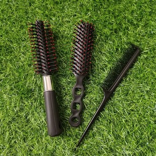 173 black comb three-piece set hair comb plastic beauty comb curly hair comb air bag massage comb set two yuan gift