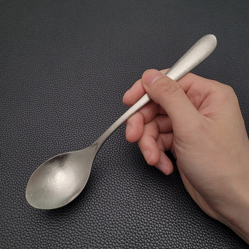 Pure Titanium Ice Spoon Coffee Spoon Convenient for Outdoor Picnic Camping Spoon High-End Milk Tea Honey Stirring Spoon Tea Spoon Cake Spoon