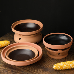 Dry Pot Pot Pot Household Ceramic Set High Temperature Resistant Hotel Restaurant Commercial Alcohol Stove Solid Small Hot Pot Without