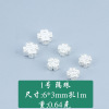 Beads, pad, accessory with beads, silver 925 sample, four-leaf clover, handmade, wholesale