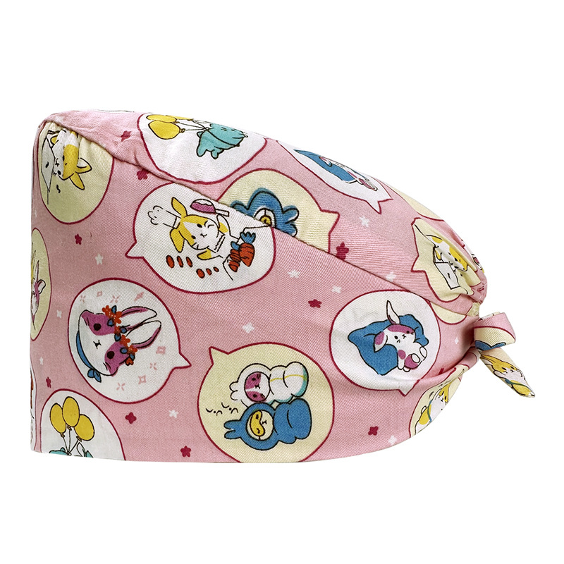 Quirófano sombrero mujer algodón quirúrgico encaje impreso enfermera sombrero nueva hebilla quimioterapia confinamiento masculino oral dental