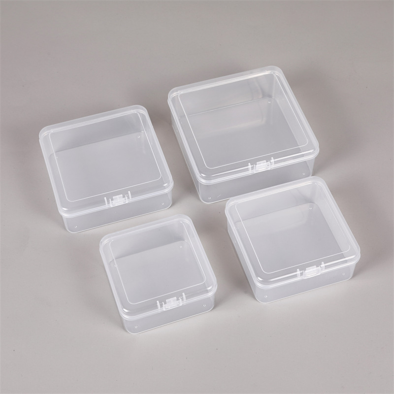 方形透明塑料收纳盒PP零件渔具首饰空盒包装盒物料样品零件盒批发