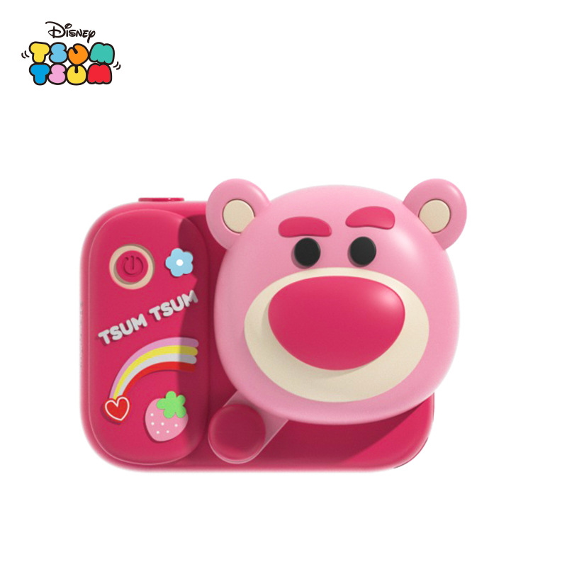 Cámara digital infantil encantadora de fresas oso cámara de bolsillo portátil mini dibujos animados HD cámara dual