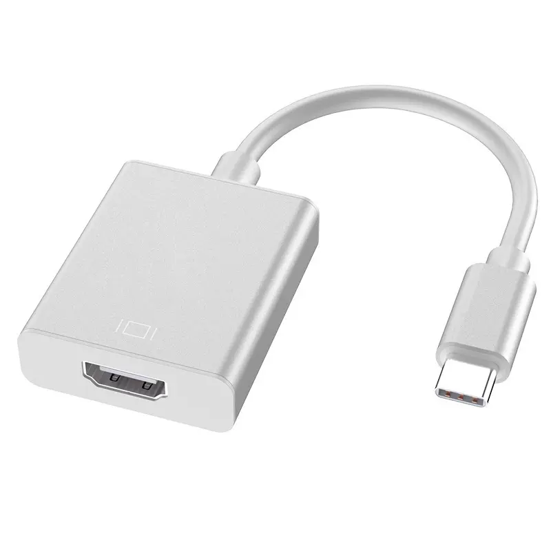 type-c转HDMI4K@30HZ手机电脑同屏转换器type-c转vga高清1080P
