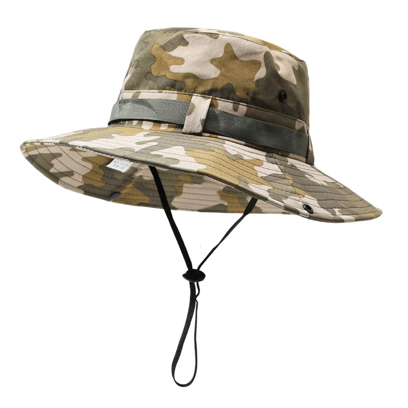 Camouflage hat for men, tactical fisherman hat for special forces, outdoor mountaineering and camping sun protection wide-brimmed hat for women, camping and fishing Camouflage hat for men, tactical fisherman hat for special forces, outdoor mountaineering and camping sun protection wide-brimmed hat for women, camping and fishing