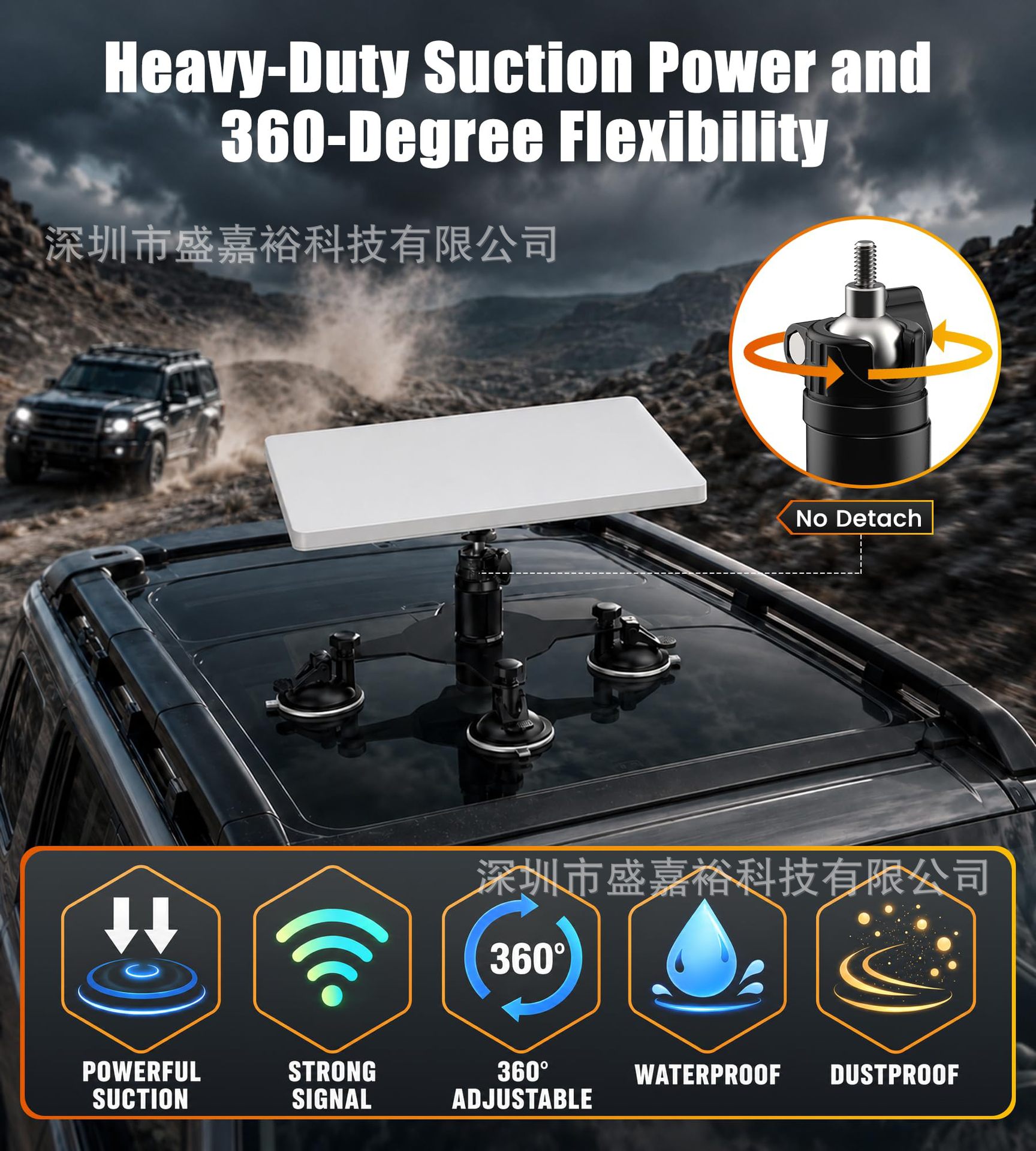 Cross-border applicable Mini car mount suitable for cars, RVs, and boats