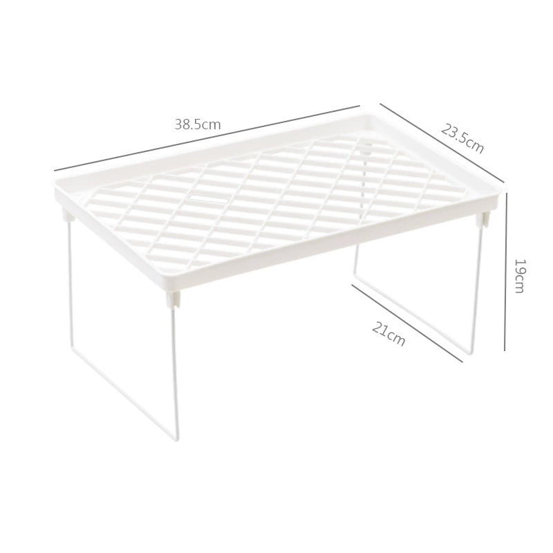 Countertop hollow folding iron-based layered storage rack desktop storage rack storage cabinet interior compartment single-layer folding rack