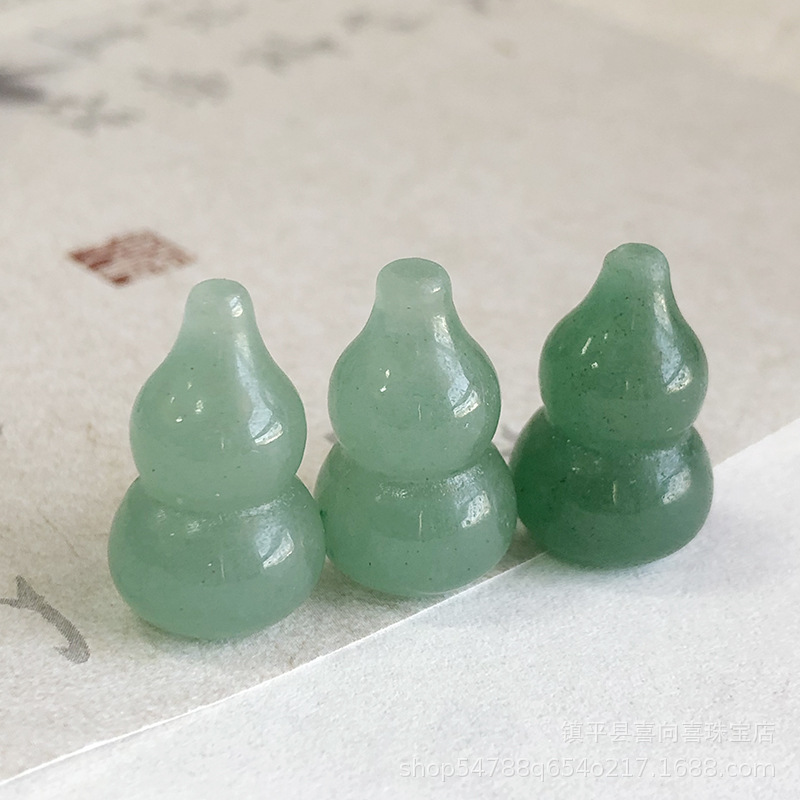 批发天然金丝玉天山翠葫芦挂件 东陵玉吊坠手工DIY手链项链配件|undefined