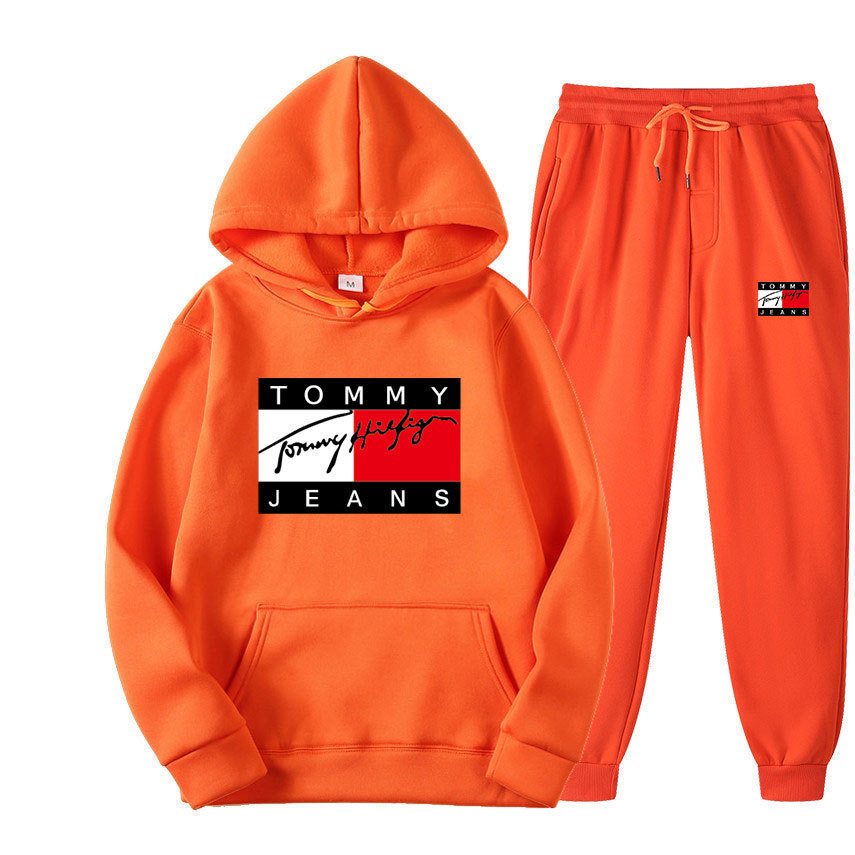 2025 nueva primavera suéter con sudadera hombre impresión suelta color sólido europeo y americano transfronterizo LOGO femenino