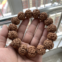 文玩男满肉手链尼泊尔金刚菩提子手串大五星满肉原籽盘蜂玩佛珠