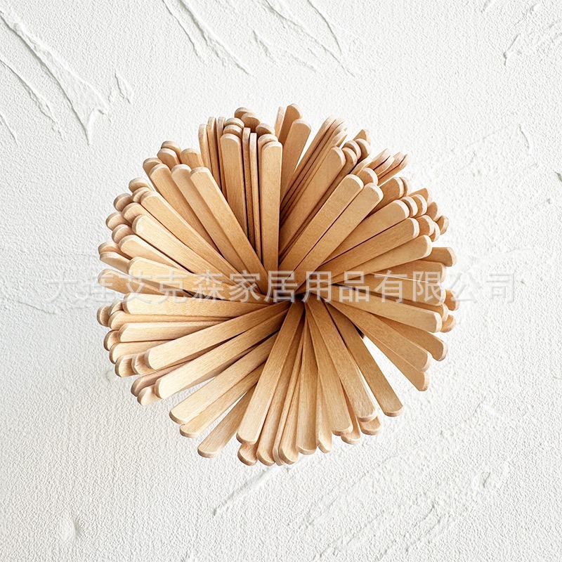 Mezclador de café de madera desechable 50000p mezclador de café de abedul empaquetado por separado para cafetería