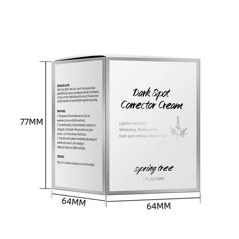 Light spot cream size