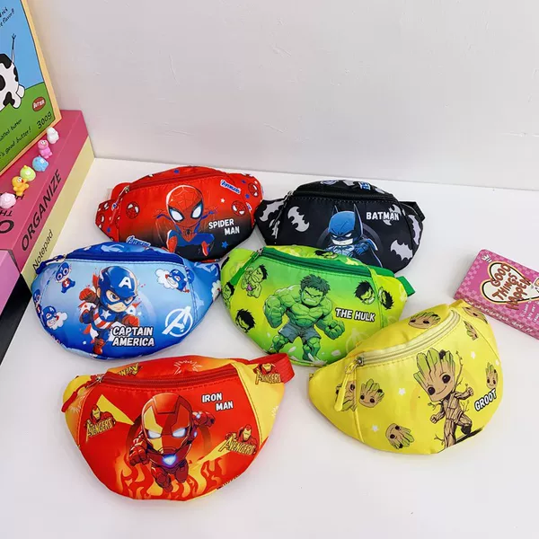 2025 Trendy New Children's Bag Boys Girls Fashion Cartoon Messenger Bag Travel Casual Chest Bag Cute Print