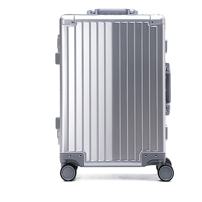 Nuevo todo-aluminio de aleación de magnesio equipaje 20 pulgadas caja de la carretilla 24 pulgadas equipaje de viaje contraseña caja de embarque caja de metal
