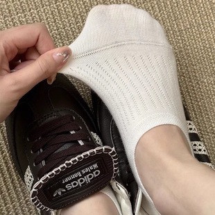 Women's Mesh Boat Socks Non-slip and Non-falling Pure Cotton Breathable Summer Thin Short Socks Shallow Mouth Invisible Socks for Women in Summer