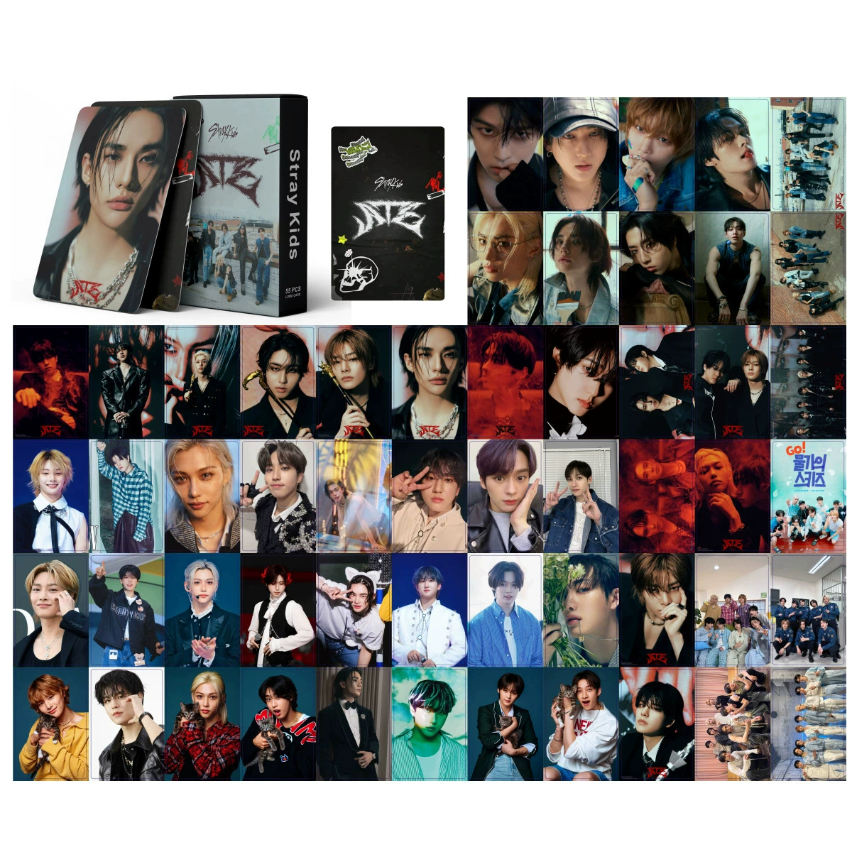 SK интегрированная ссылка 55 упакованные фото карты Stray Kids SK открытка фото карта Straykids